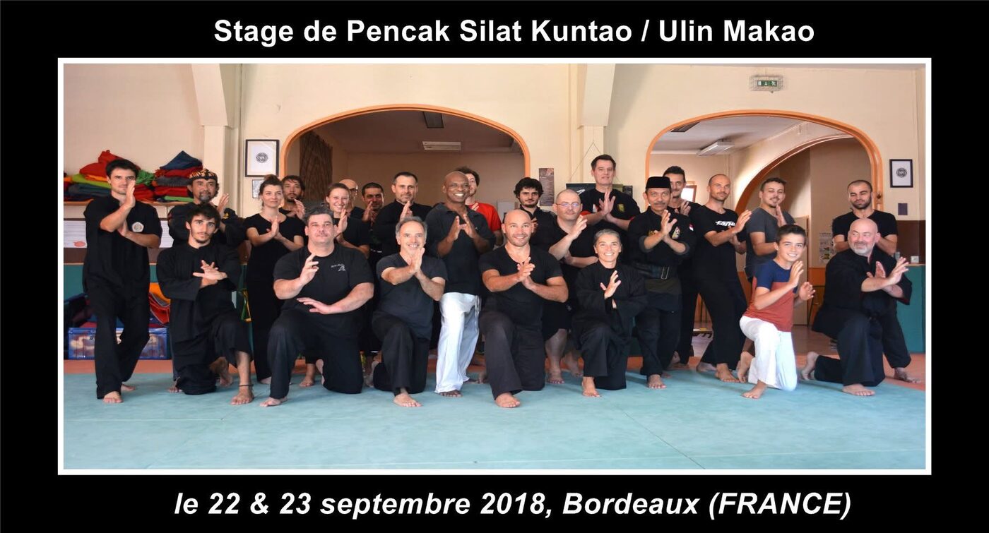 Stage de Pencak Silat Kuntao / Ulin Makao, Bordeaux, 22-23 septembre 2018
